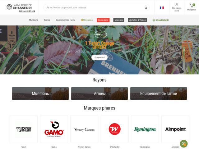 Armurerie-chasseur.com, votre armurerie sur internet !