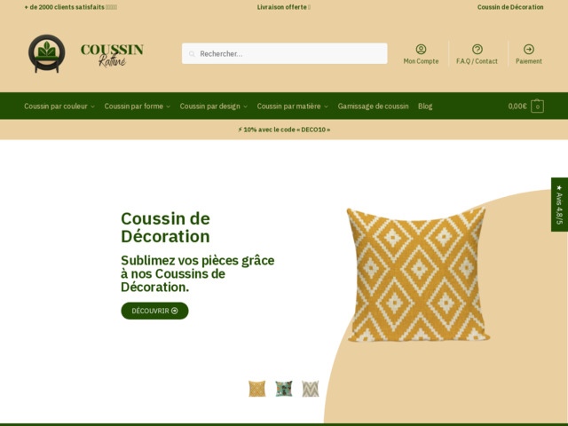 Coussin decoration