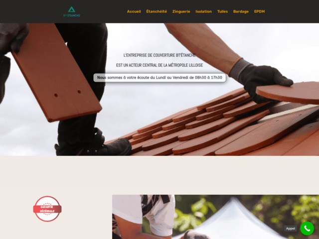Entreprise de couvreurs à Lille spécialisés dans l'étanchéité des toitures