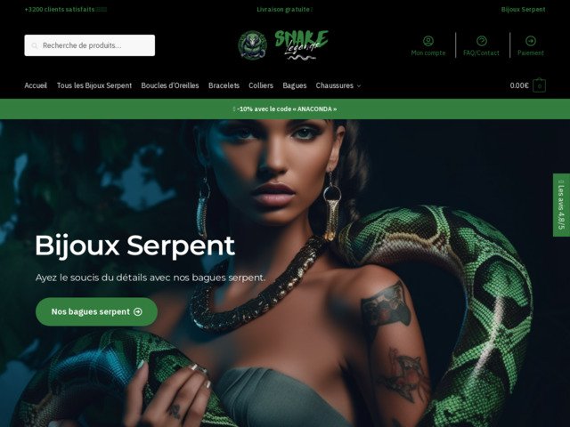 Bijoux serpent