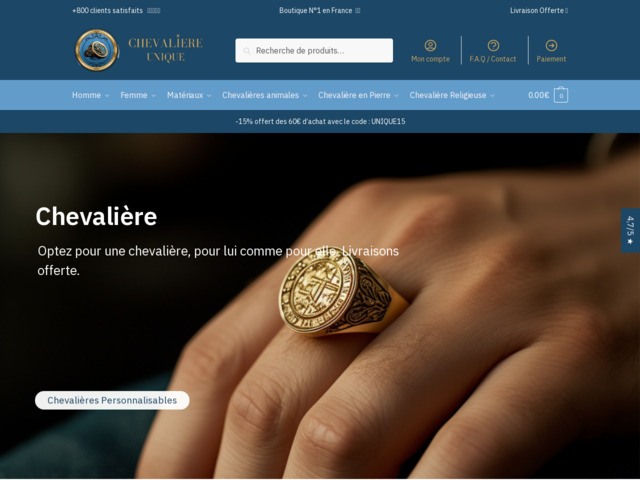 Chevalière unique