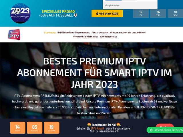 Bestes Premium IPTV Abonnement für Smart IPTV im Jahr 2023