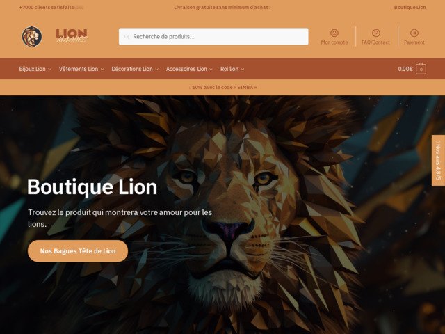 Boutique lion