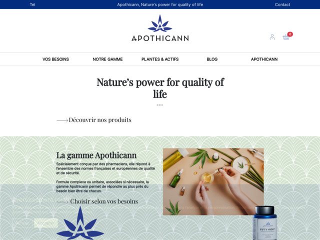 Apothicann, les bienfaits de la nature pour votre bien-tre