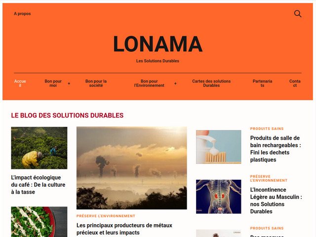 Lonama, la plateforme des solutions durables