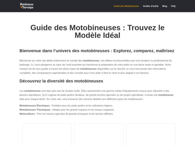 Motobineuse thermique, faire le bon choix