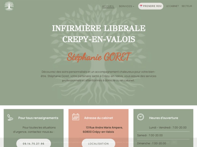 Stéphanie goret - votre infirmière libérale à crépy-en-valois