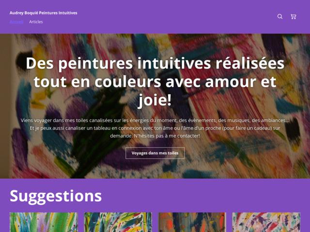 Peintures intuitives d'une artiste connecte