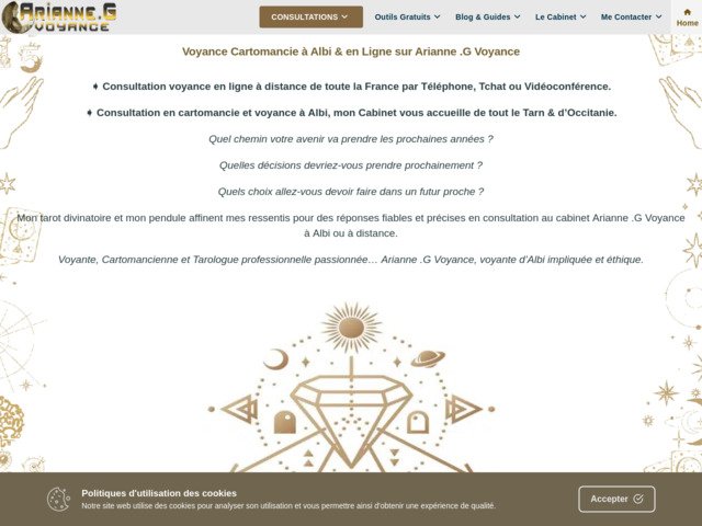 Voyance et cartomancie avec Arianne G. Voyance