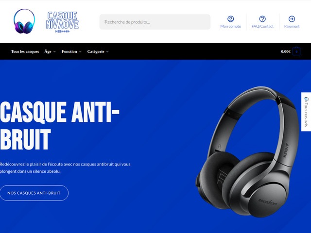 Casque sans bruits