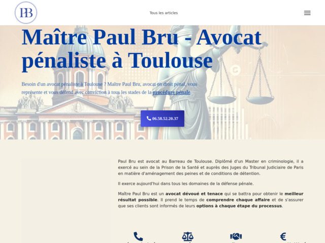 Maître Paul Bru - avocat pénaliste