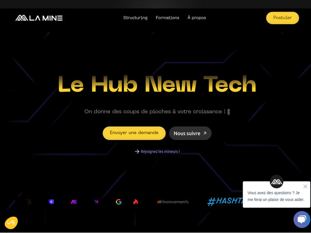 Société de conseil et développement de projets blockchain - La Mine