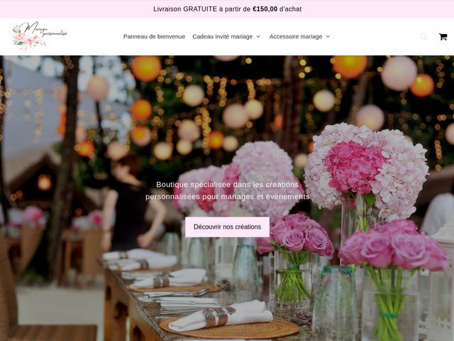 Mariage personnalisé