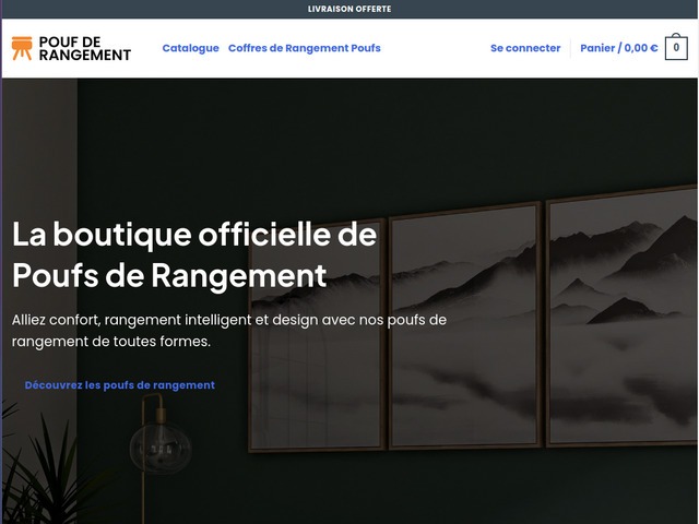 La boutique de poufs de rangement