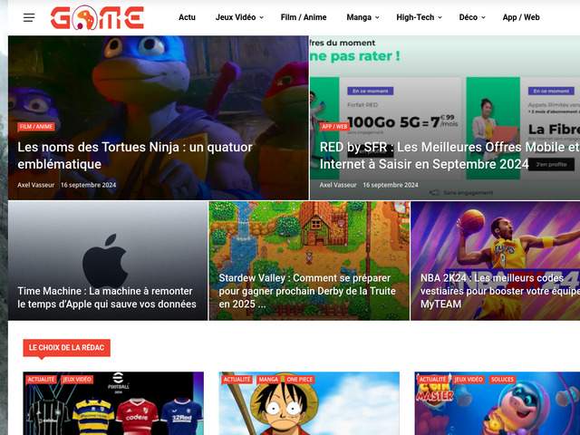The Game 0 : votre portail d'actualités sur les jeux vidéo et les mangas !