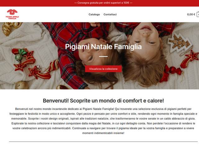 Pigiami natale famiglia