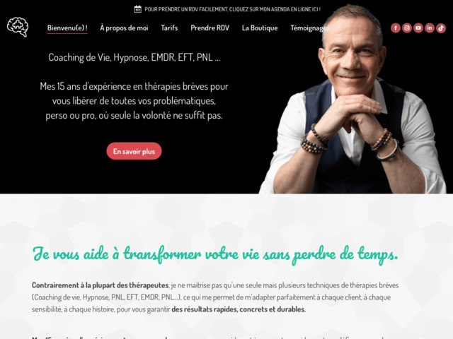 Coaching de vie, hypnose, EMDR, PNL, EFT
