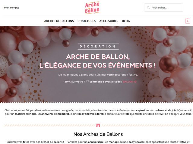 Sublimez votre événement avec une arche de ballons élégante et festive !