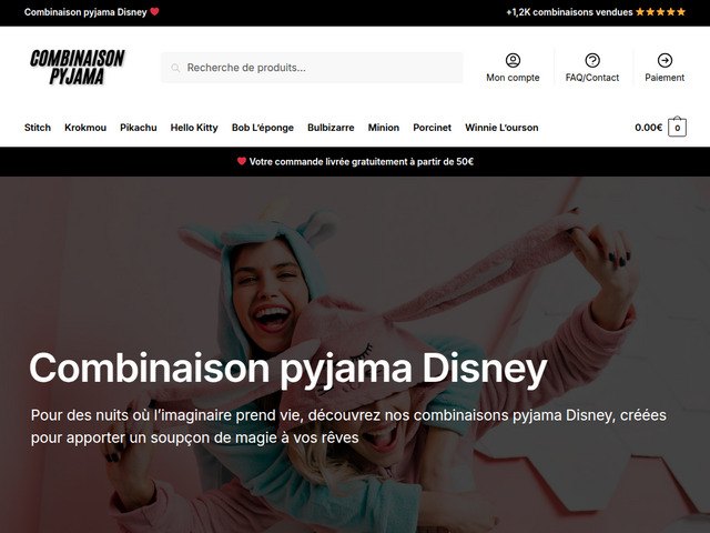 Combinaison pyjama Disney