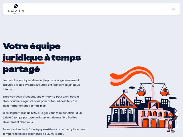 Smash Legal : Service juridique externalis et conseil pour PME et startups
