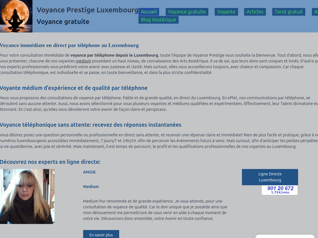 Voyance par téléphone - consultation avec des experts au luxembourg