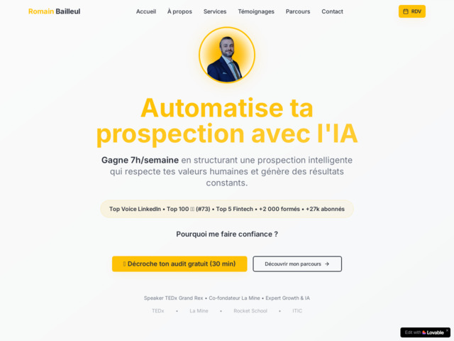Romain bailleul – expert growth, ia & automatisation commerciale