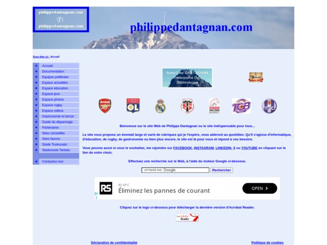 Le site web de philippe dantagnan ou le site indispensable pour tous