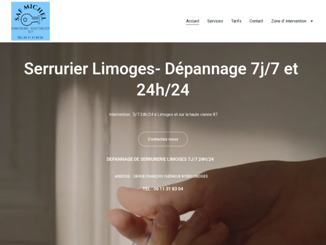Serrurier limoges 7j7 24h24