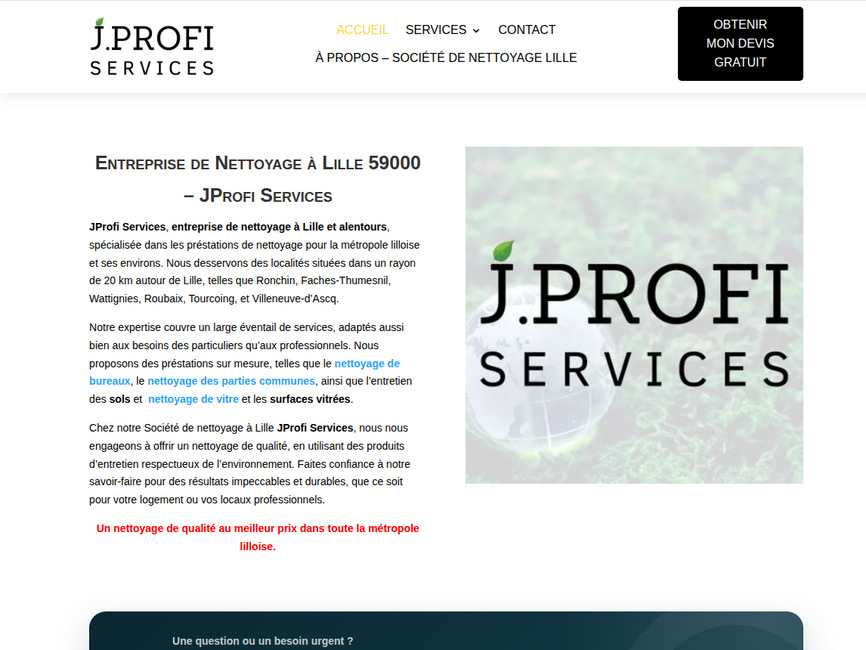 Jprofi services - entreprise de nettoyage � lille