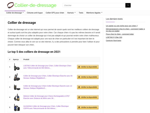 Collier-de-dressage