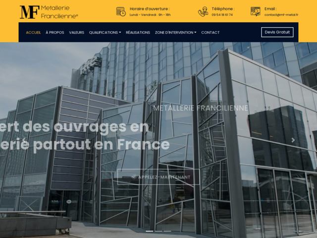 Entreprise de mtallerie, menuiserie et agencement dcoratifs acier et verr