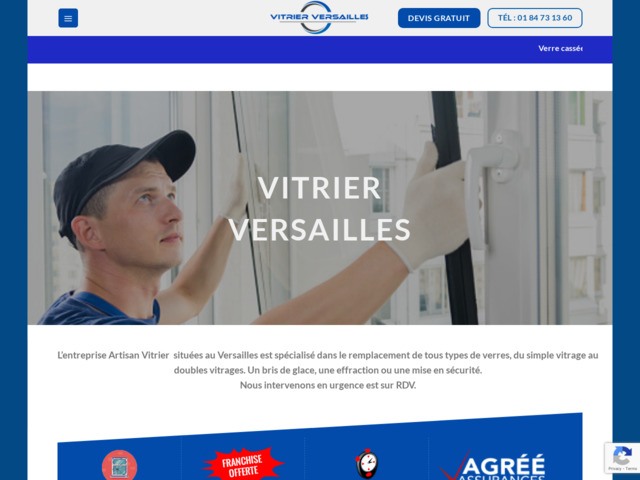 Faites appel à votre vitrier Versailles agréé assurance