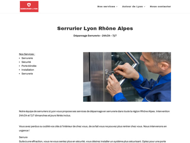 Votre entreprise de serrurerie dans la région lyonnaise 69