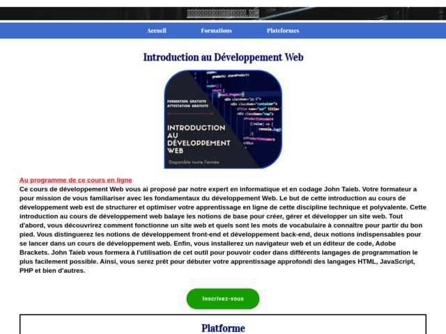 Introduction au dveloppement web