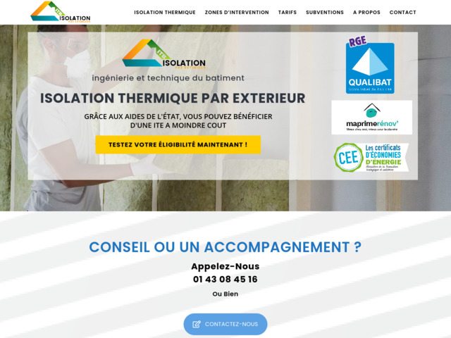 Isolation par extérieur - entreprise d'isolation thermique certifiée