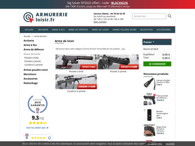 Equipement pour tir récréatif