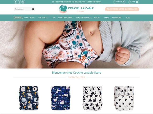 Couche lavable store, la boutique spécialiste de la couche bébé