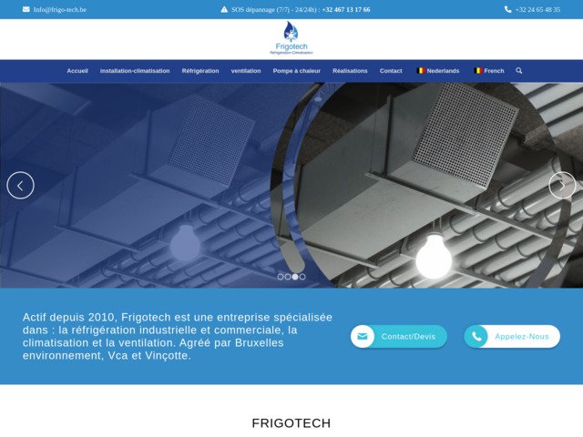 Frigotech, votre frigoriste en Belgique