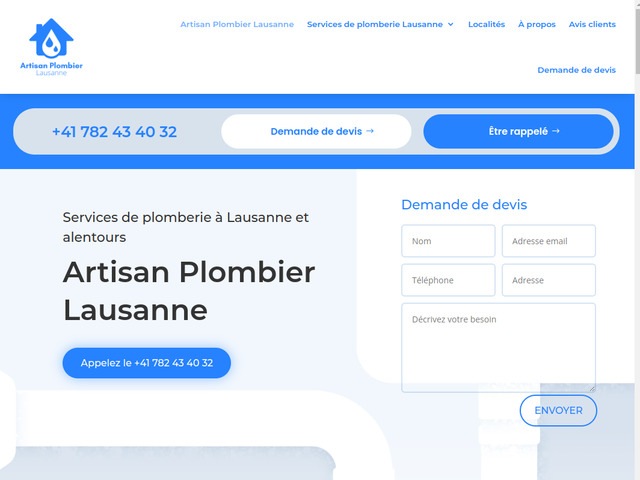 Plomberie installations sanitaires à lausanne