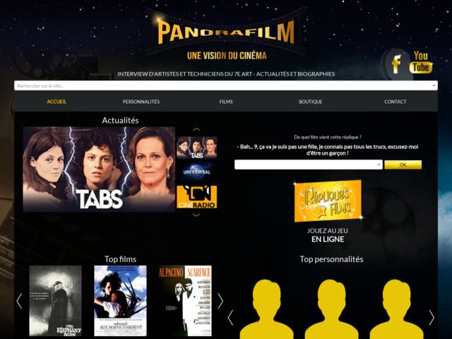 Panorafilm - actualités, interviews et biographies sur le thème du cinéma