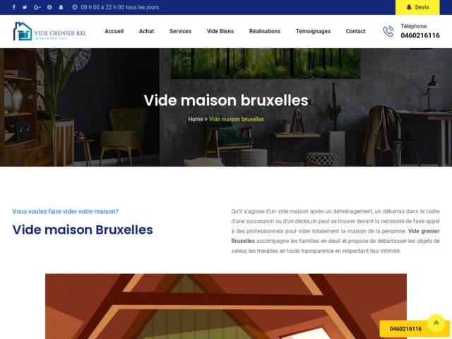 Vide maison Bruxelles