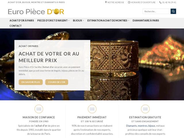 Acheter de l'or en ligne paris