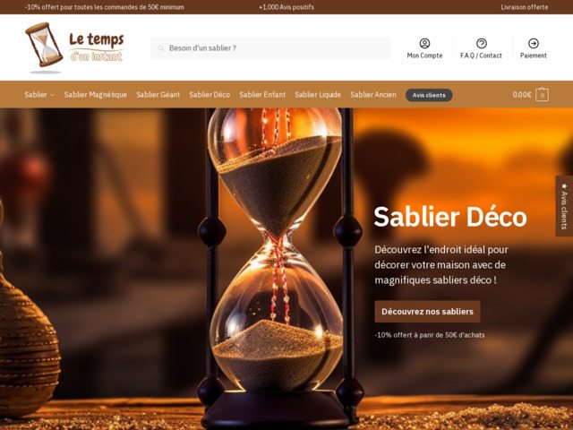 Sablier déco