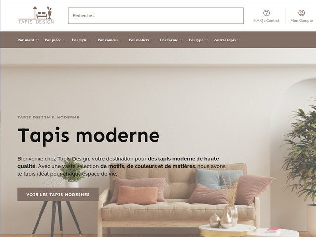 Tapis moderne