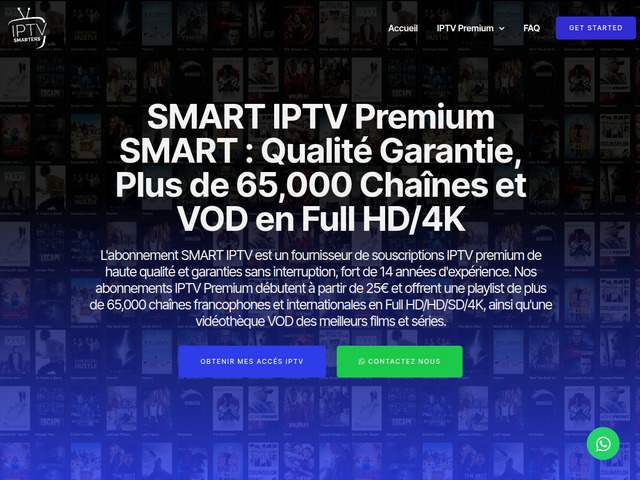SMART IPTV Premium SMART : Qualité Garantie, Plus de 65,000 Chaînes