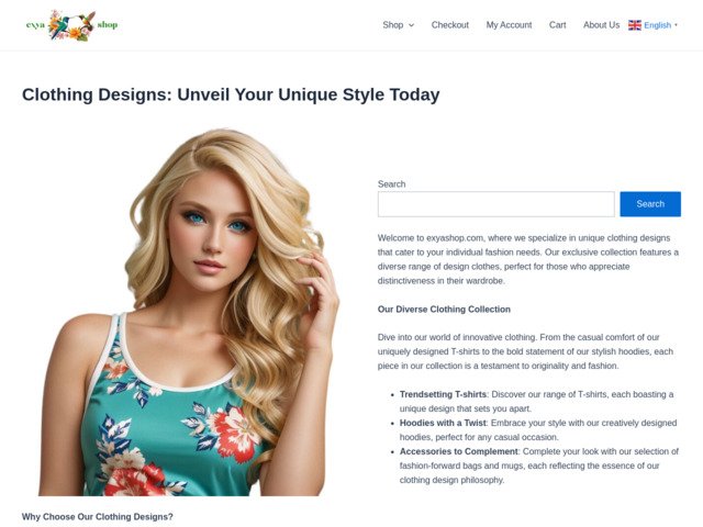 Exyashop : votre boutique en ligne pour vêtements et accessoires pour tous