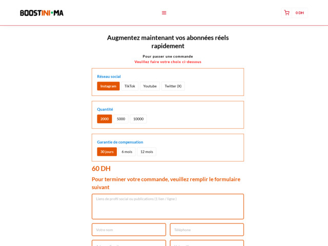 Acheter des abonnés au maroc