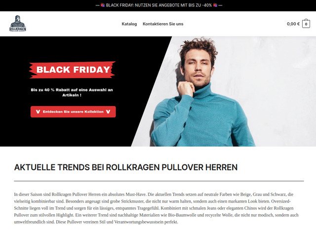 Rollkragen pullover herren