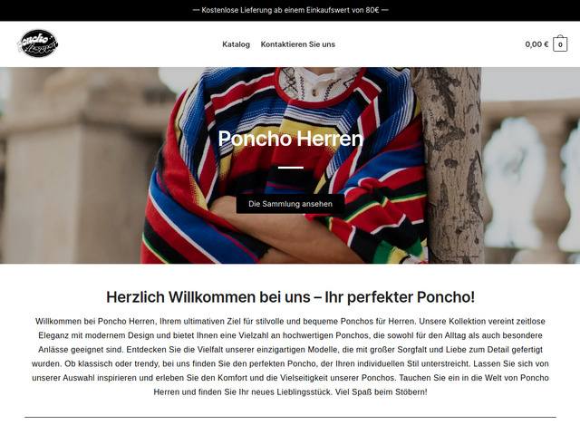Poncho herren