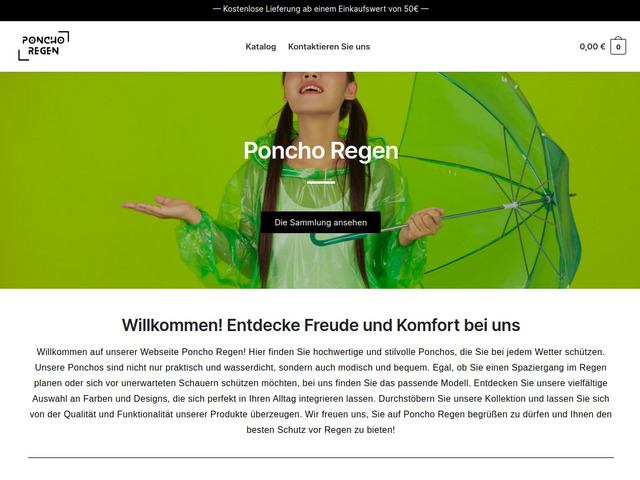 Poncho regen